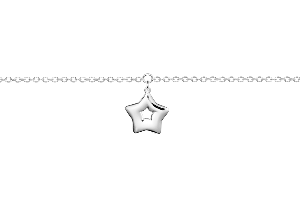 Sterling silver star necklace