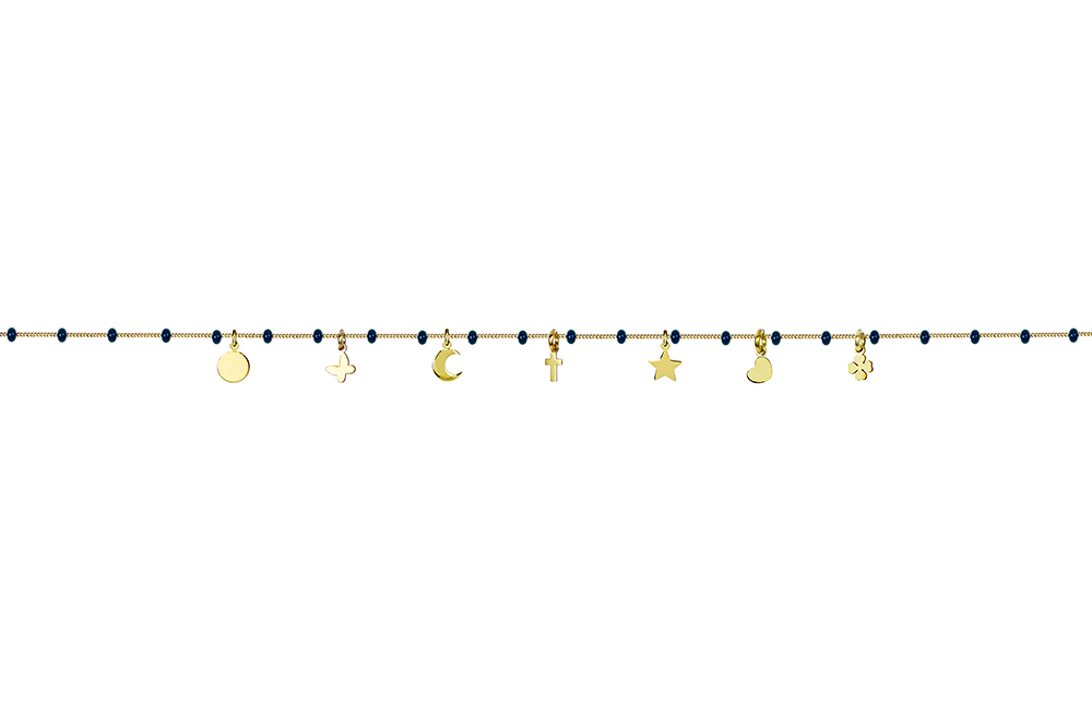 [15912N38E5EVEDO] Collar plata 925 mix de simbolos esmalte