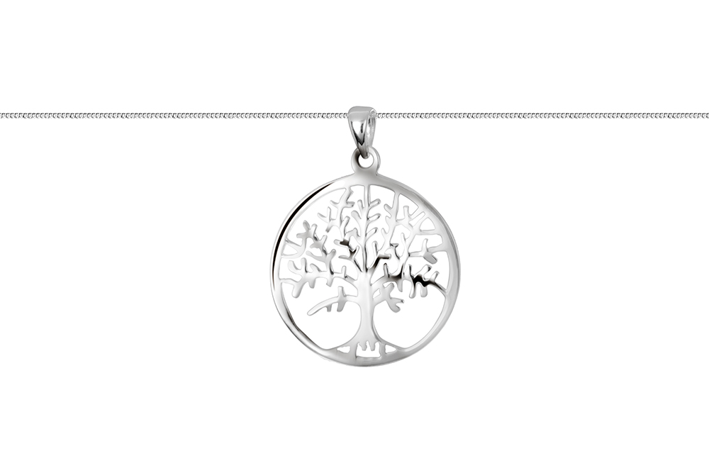 Collar plata 925 arbol de la vida 27x23mm