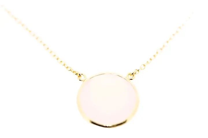 Necklaces silver 925 cz 40+5cm gold plated