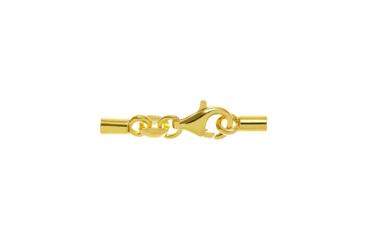 [0564302000DO] Set 2 terminales + mosquetón 9mm  (2.00MM, Oro)