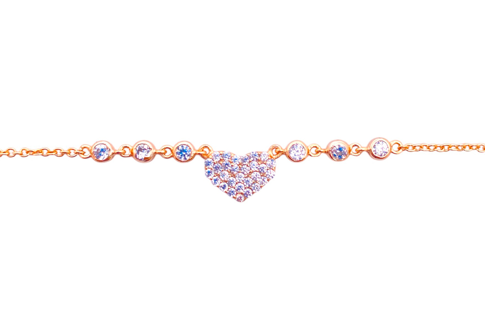 [05730C002ZBL] Collar plata 925 corazon cz (Oro)