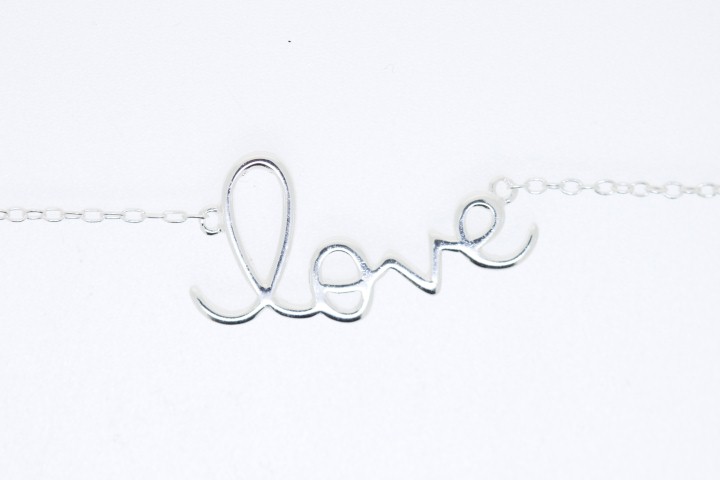 Collar plata 925 love 