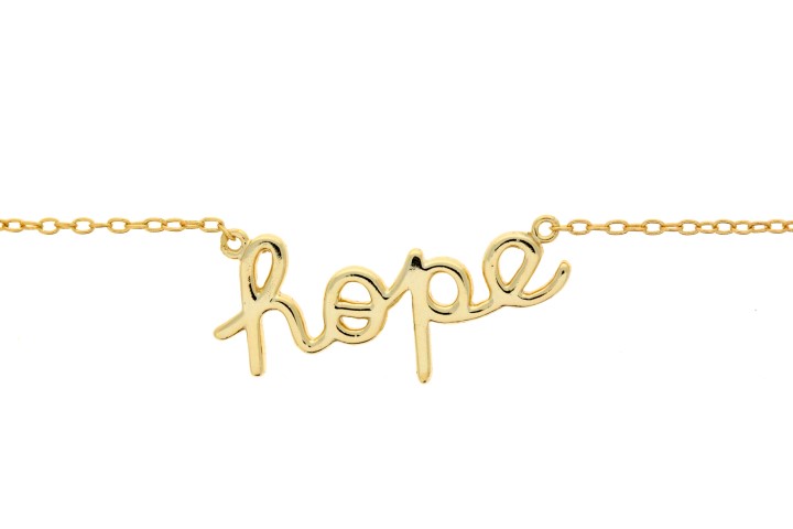 Collar plata 925 hope 