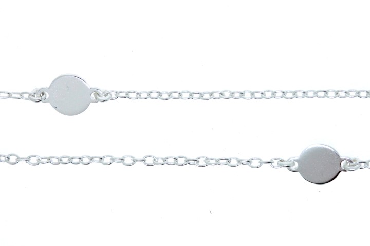 Collar plata 925 circulos 