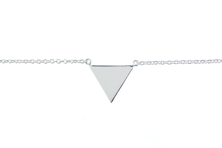 Collar plata 925 triangulo 