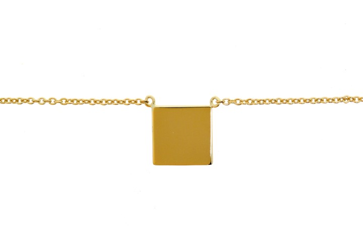 Collar plata 925 cuadrado 40 + 3cm 