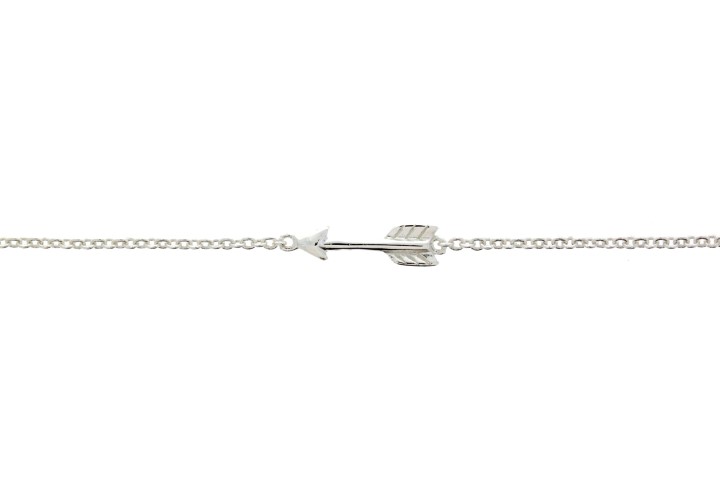 Silver 925 necklace arrow 38+5cm sterling silver