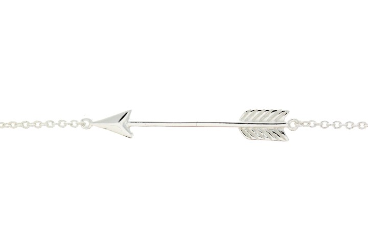 Silver 925 necklace arrow 40+5cm sterling silver