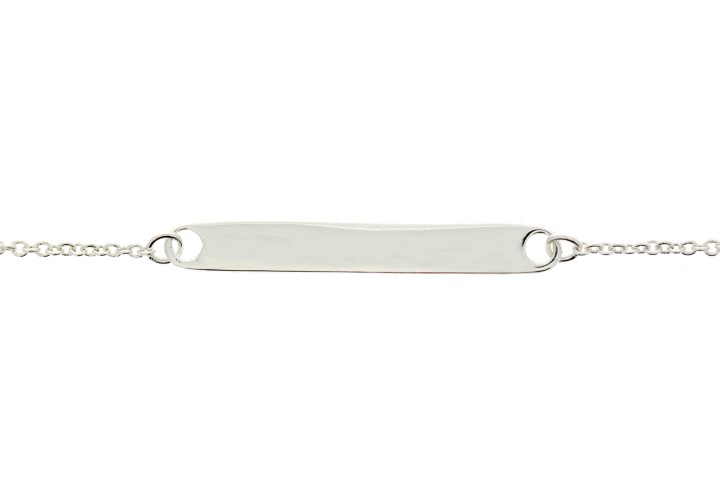 Silver 925 necklace plate 40+5cm sterling silver