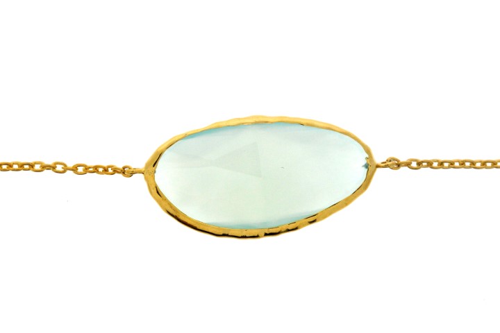 Collar plata 925 piedras semi preciosas 