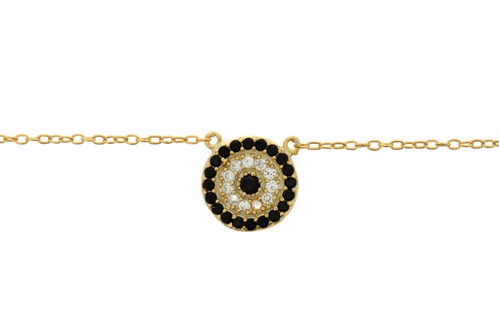 [07870C002WNE] Silver 925 necklace cz 40+5cm rhodium (Gold plated)