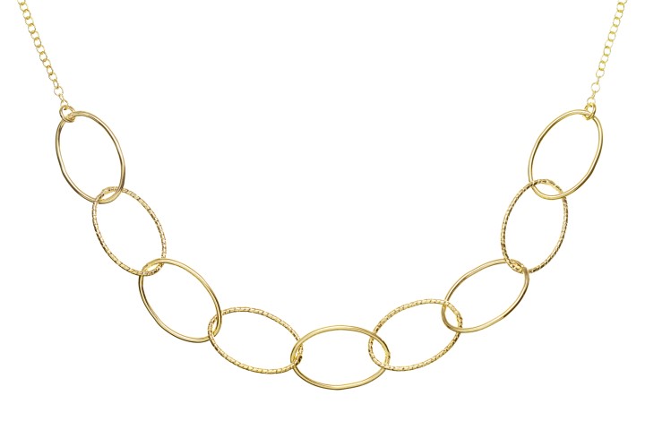 Collar plata 925 ovalos 