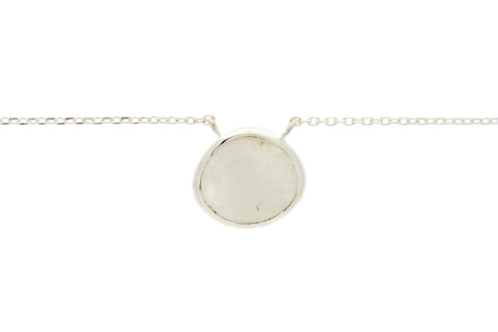 Collar plata 925 piedras semi preciosas 