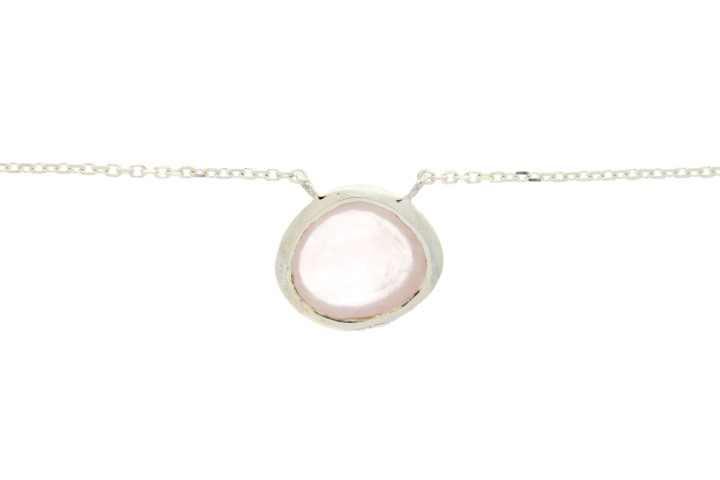 Collar plata 925 piedras semi preciosas 