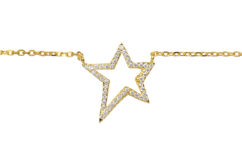 [08742C002ZBL] Silver 925 microsetting neckla 40+5cm rose gold plated (White, Gold plated)