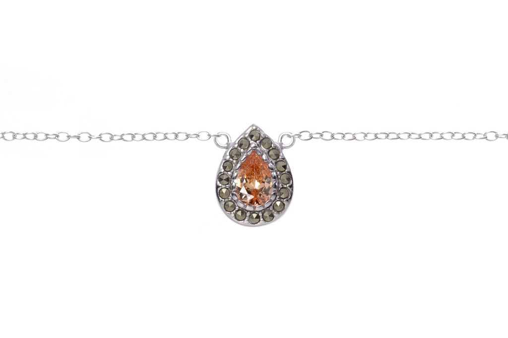 Collar plata 925 marquesita con zirconita 