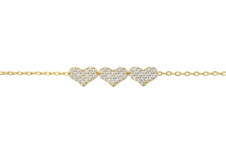 [08901C382ZBL] Silver 925 necklaces cz 38+5cm rhodium (Gold plated)