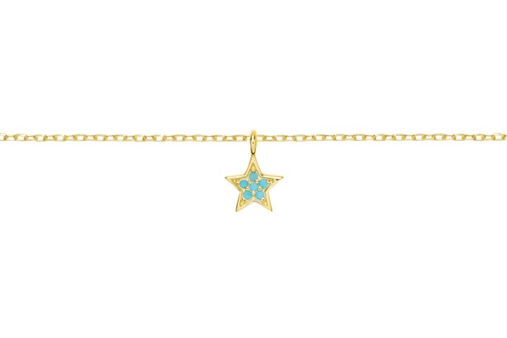 Collar plata 925 estrella cz