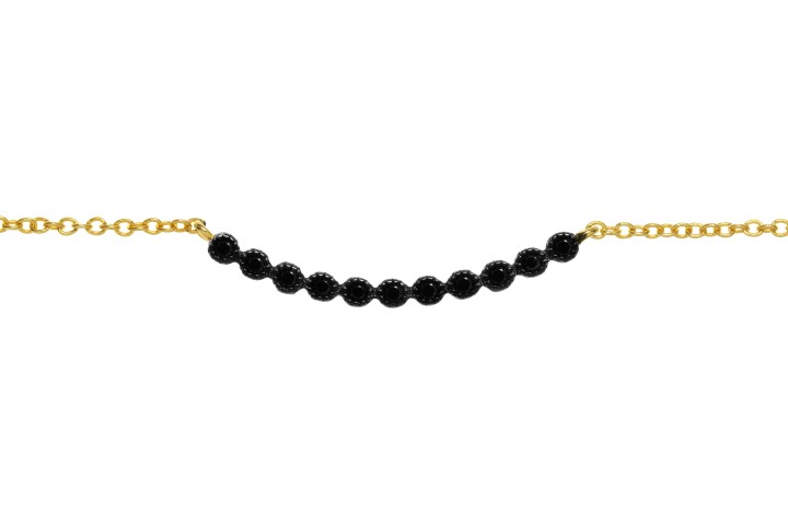 Collar plata 925 con 11 zirconitas de 2mm 