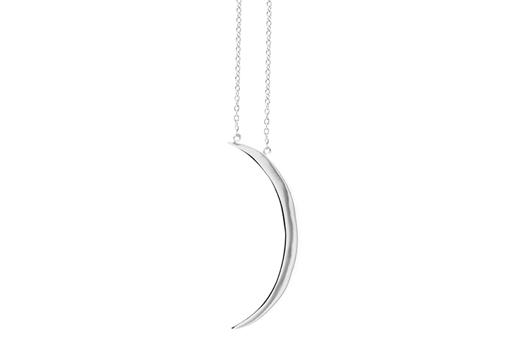 Silver 925 necklace moon 38+5cm sterling silver