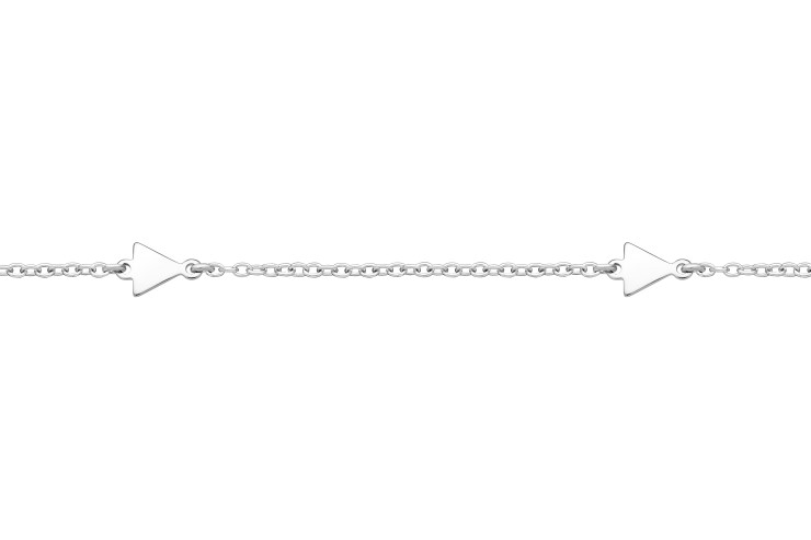 Collar plata 925 triangulos 