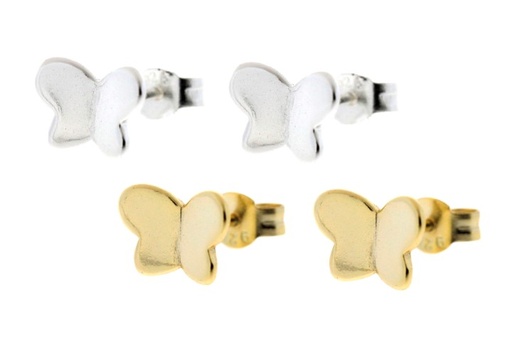 Pendiente plata 925 mariposa 