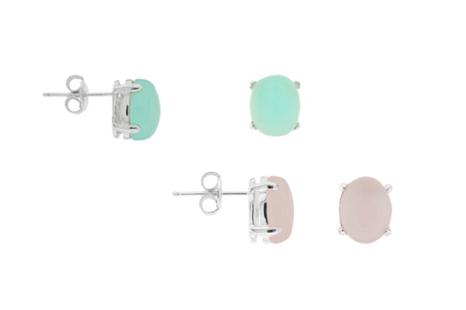 Silver 925 semi precious stone earring
