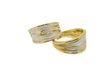 Pendiente plata  925 aro arrugado 
