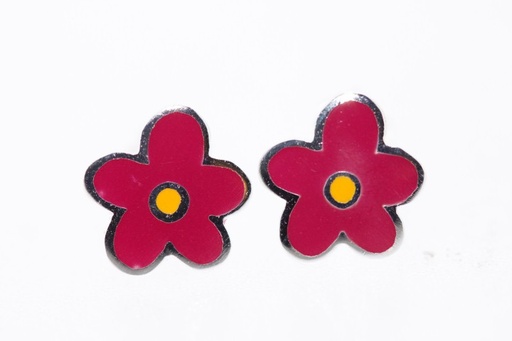 Earring silver 925 flower