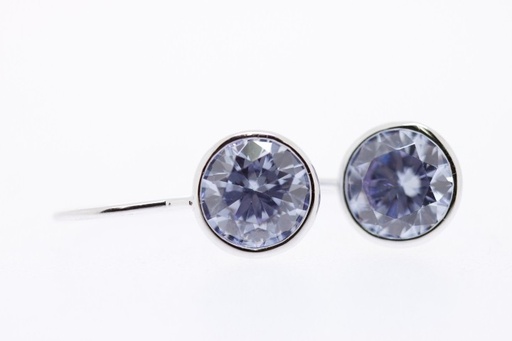 Earring cz silver 925 with rh