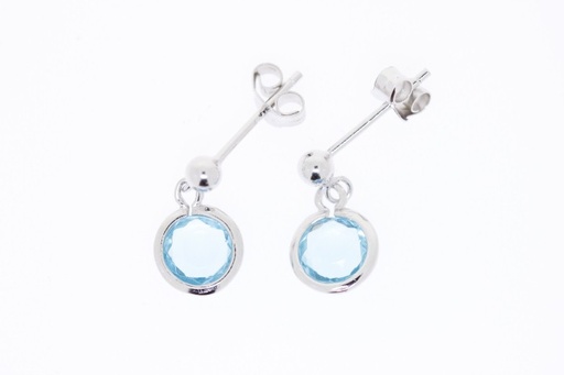 Earring cz silver 925 with rh