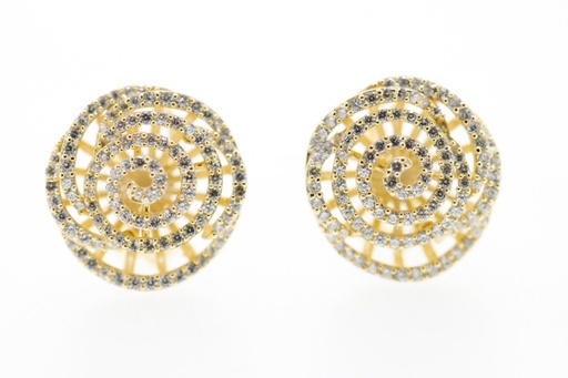 Earring silver 925 cz microsetting