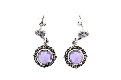 [060010000MAM] Pendiente plata 925 marquesita 