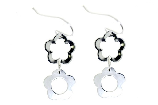 [0620300000PL] Earring silver 925 flower
