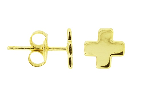 Silver 925 earring cross