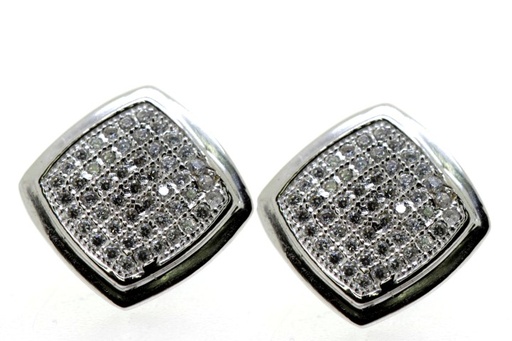 [067680001ZBL] Pendiente plata 925 microsetting cz 