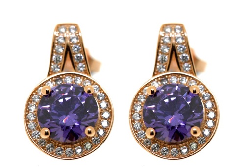 Silver 925 microsetting earring cz