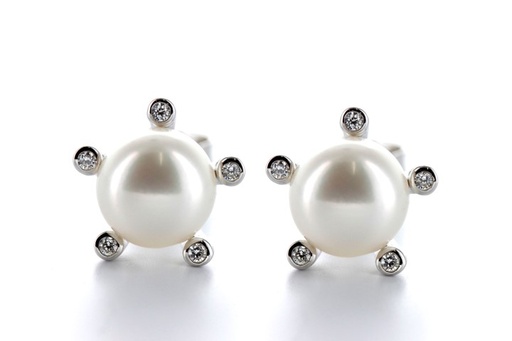 [068490001ZPB] Silver 925 earring pearl cz