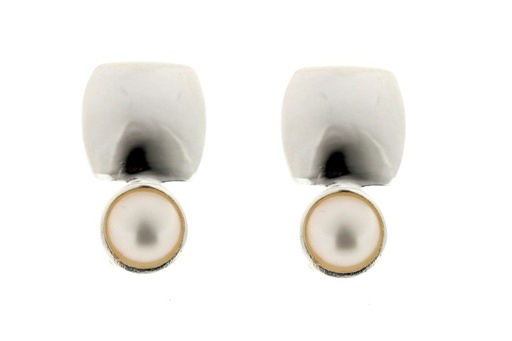 [069380000PBL] Silver 925 earring pearl 6mm