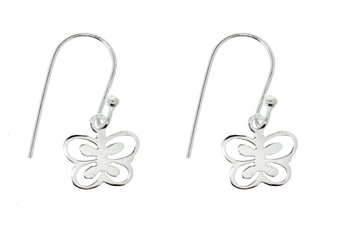 [0697300000PL] Pendiente plata 925 mariposa 
