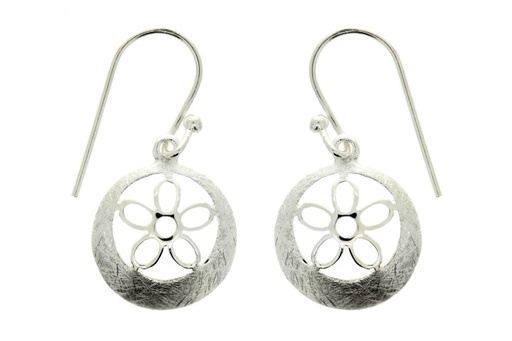 [07054000BRPL] Pendiente plata 925 flor 