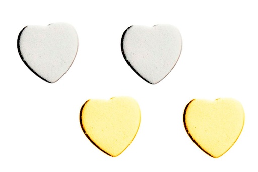 Silver 925 earring heart