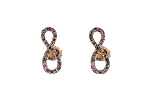 Silver 925 earring infinity cz