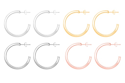 Silver 925 hoop earring