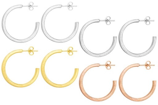 Silver 925 hoop earring