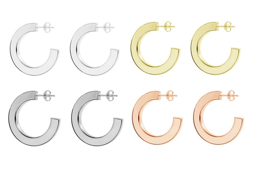 Silver 925 hoop earring