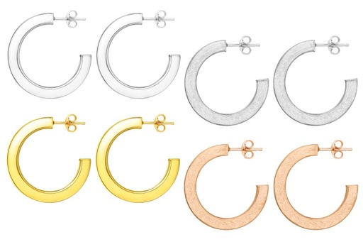 Silver 925 hoop earring