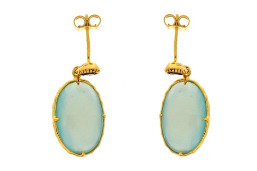 Silver 925 earring semi precious stone