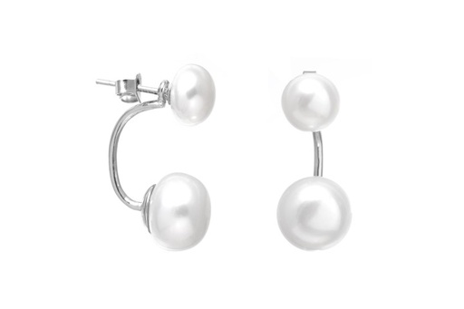 [079200001PBL] Silver 925 pearl earring